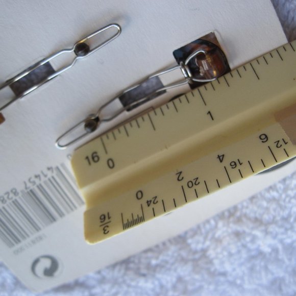 4 Goody 2002 Plastic Oval Hair Barette Clips 1 1/2" Secure Metal Stay Tight Back - Picture 5 of 8